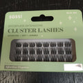 Close-up of Cluster Lashes 04 style featuring natural volume.
