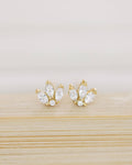 Crystal Flower Studs