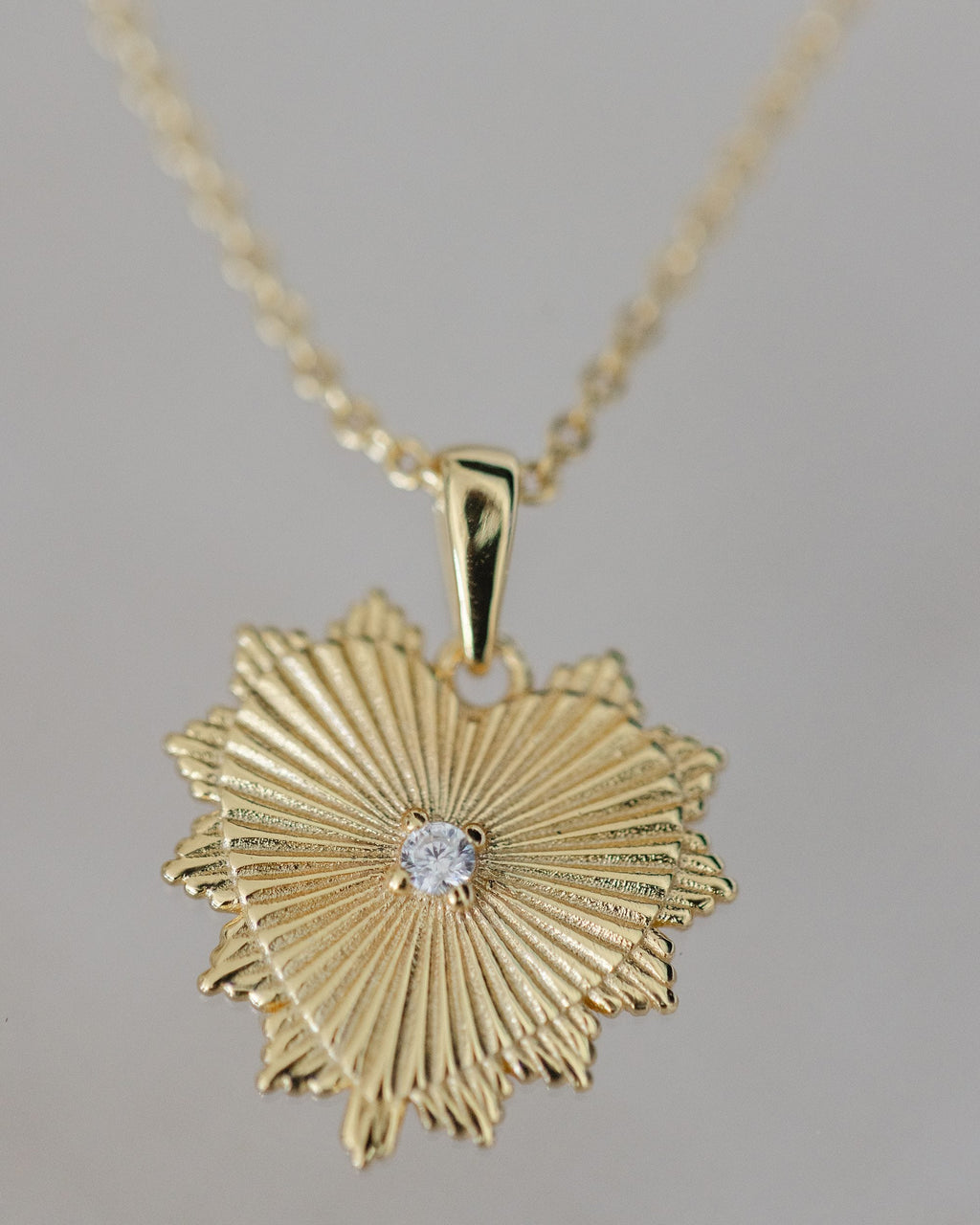 Gold Diamond Heart Necklace