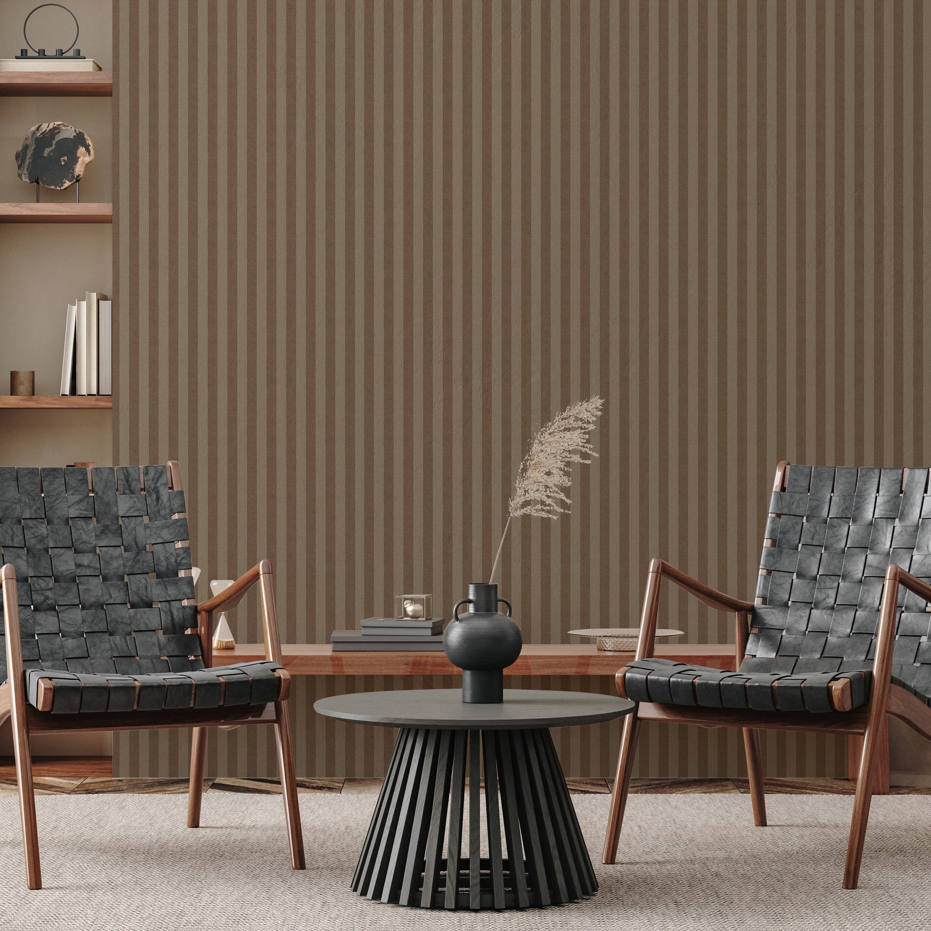 Ashbury Stripe Wallpaper Peel and Stick Removable Design