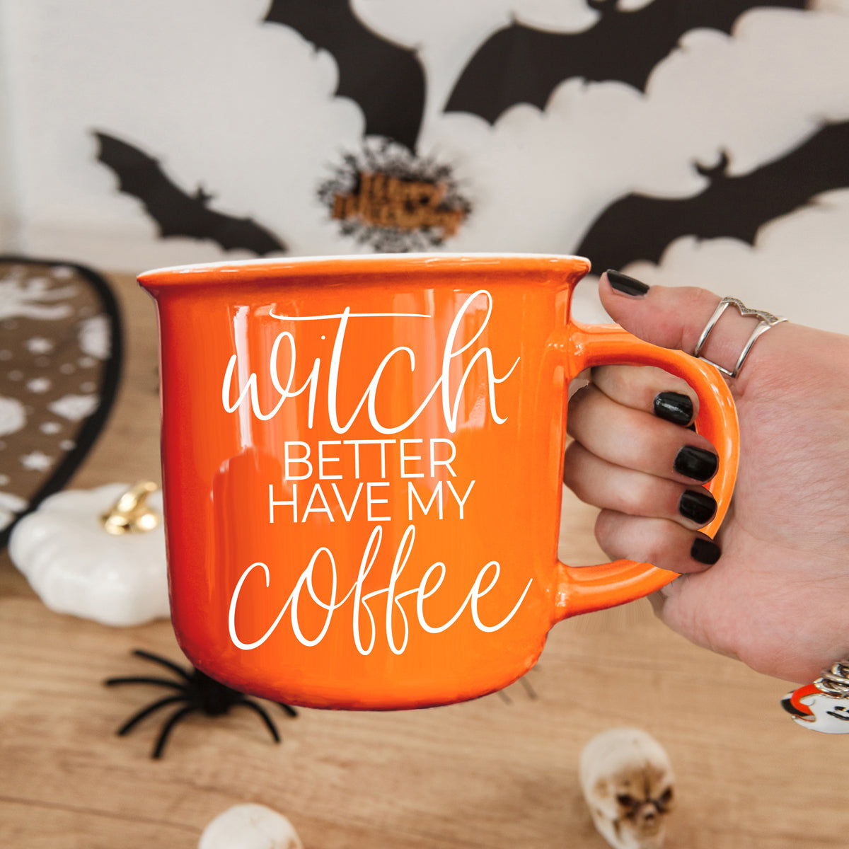 Witch Better Have My Coffee Orange Ceramic Mug 14.5oz - Image 5