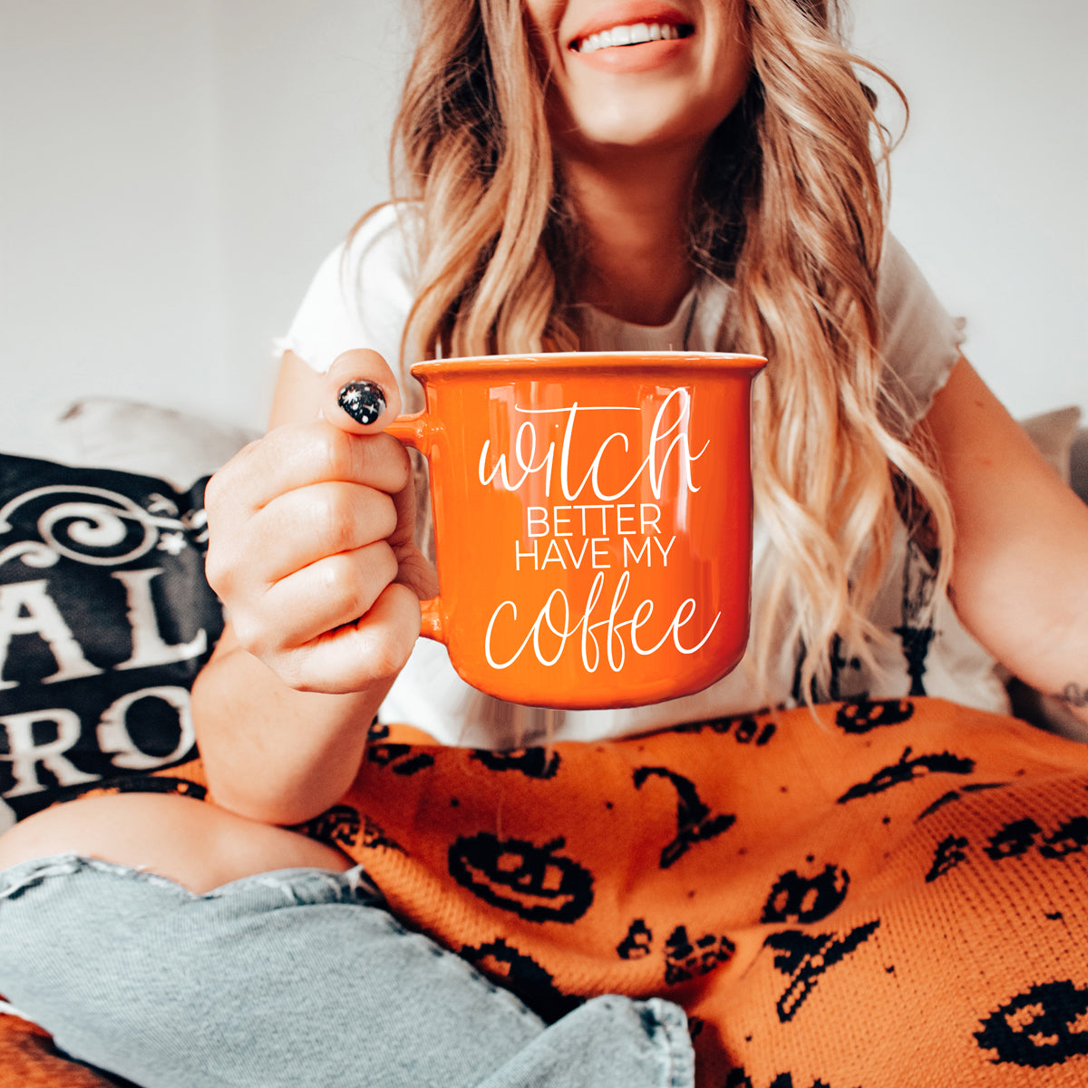 Witch Better Have My Coffee Orange Ceramic Mug 14.5oz - Image 6