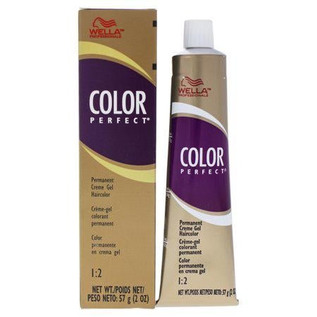 Wella Color Perfect Permanent Creme Gel Hair Color 6G tube.