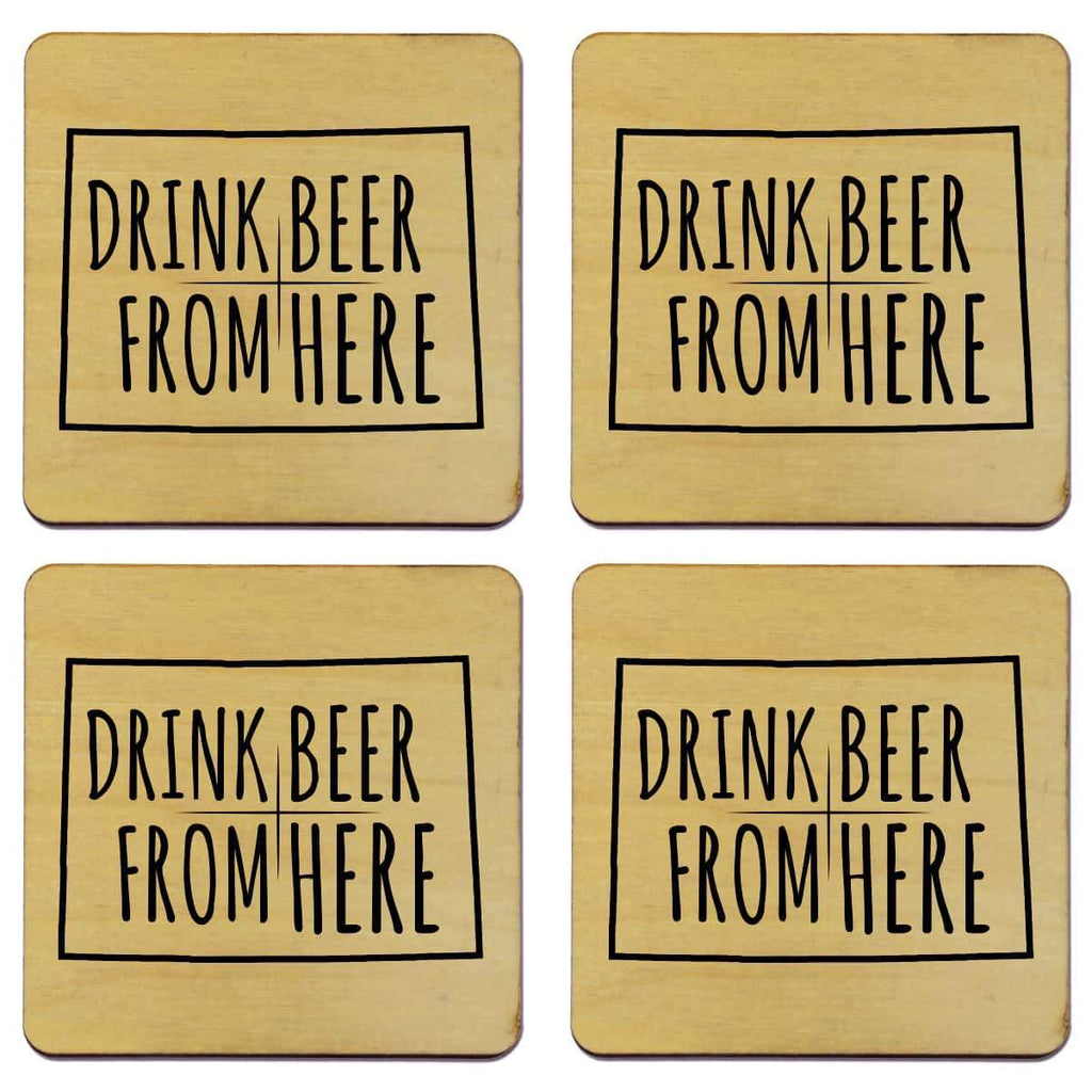Colorado Drink Beer From Here Coasters