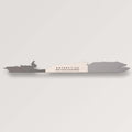 Modern minimalist wooden wall art map of Antarctica in monochrome grey and white shades