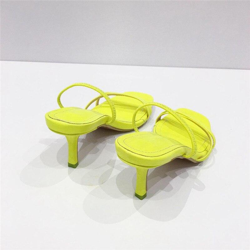 Square Open Toe Mid Heel Slide Sandals for Women Chic Slip-On Pumps - additional view 36