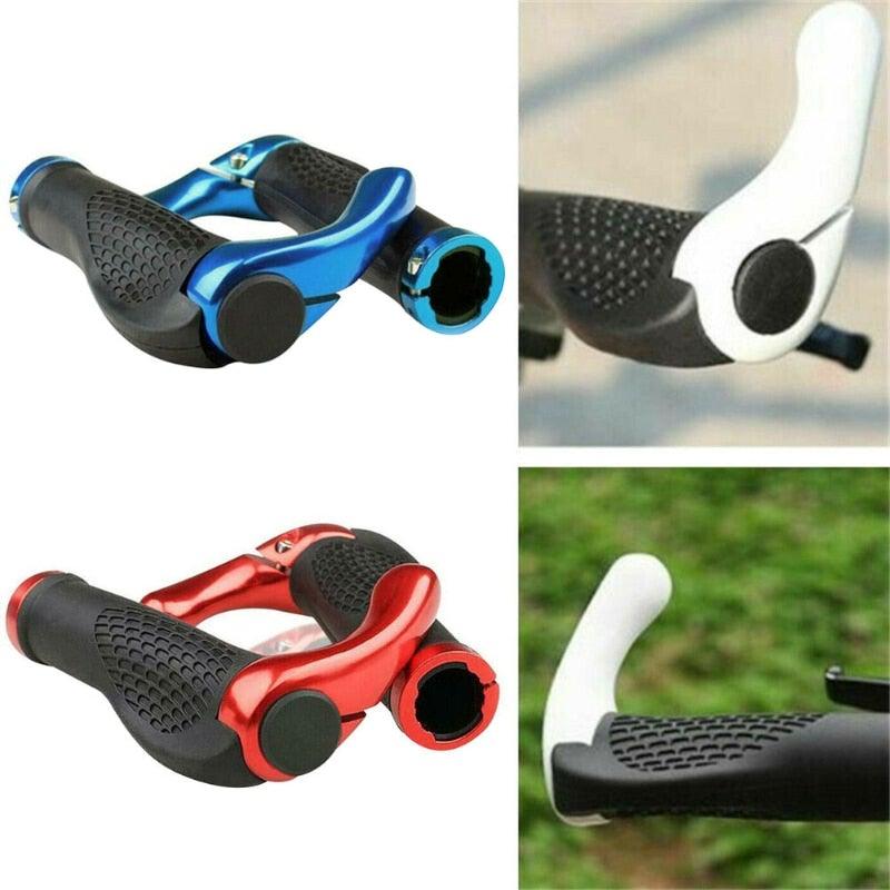 Ergonomic MTB Rubber Handlebar Grips with Lock-On Anti-Slip Ends