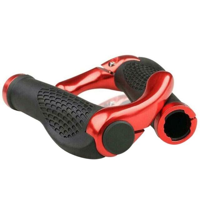 Ergonomic MTB Rubber Handlebar Grips with Lock-On Anti-Slip Ends