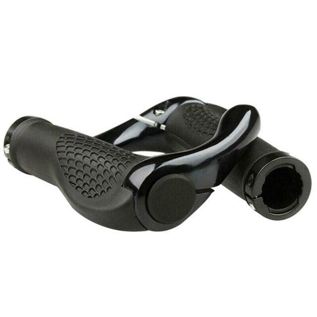 Ergonomic MTB Rubber Handlebar Grips with Lock-On Anti-Slip Ends