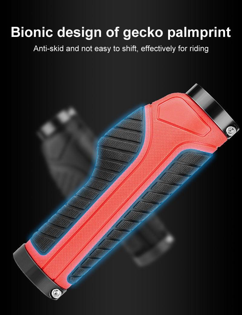 Shockproof Rubber Bike Handlebar Grips - Anti-Slip Performance