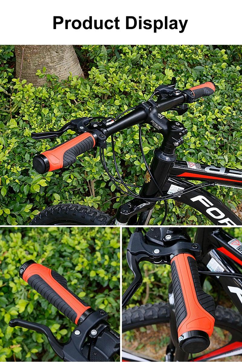 Shockproof Rubber Bike Handlebar Grips - Anti-Slip Performance