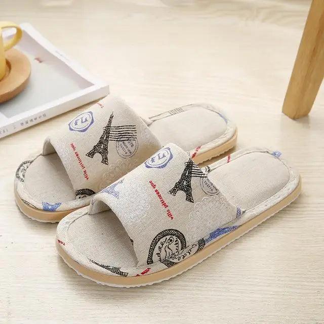 Floral Lightweight Foldable Slippers - Cottagecore House Shoes