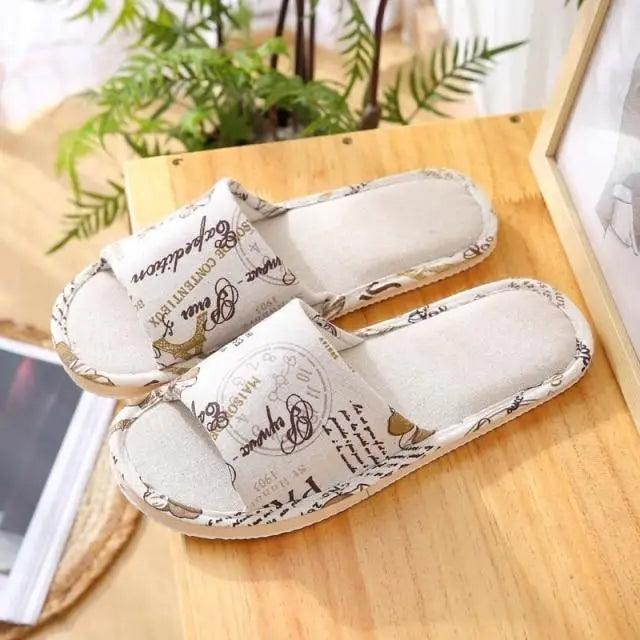 Floral Lightweight Foldable Slippers - Cottagecore House Shoes
