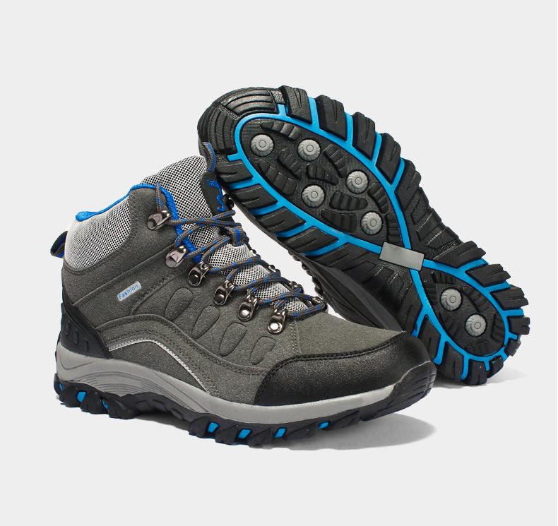 Comfortable Men's Winter Hiking Boots with Warm Plush Lining