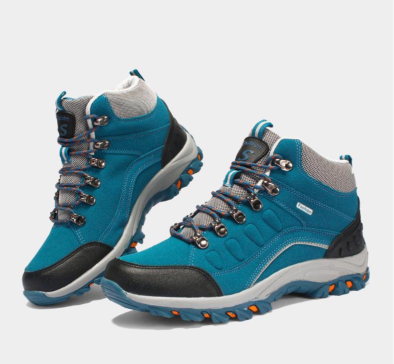 Comfortable Men's Winter Hiking Boots with Warm Plush Lining