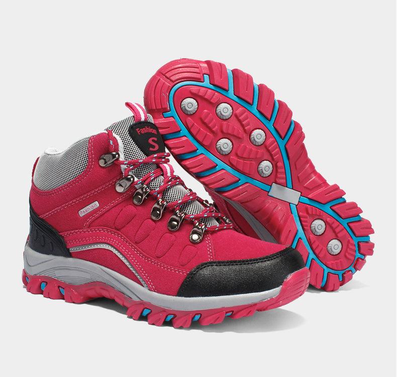 Comfortable Men's Winter Hiking Boots with Warm Plush Lining