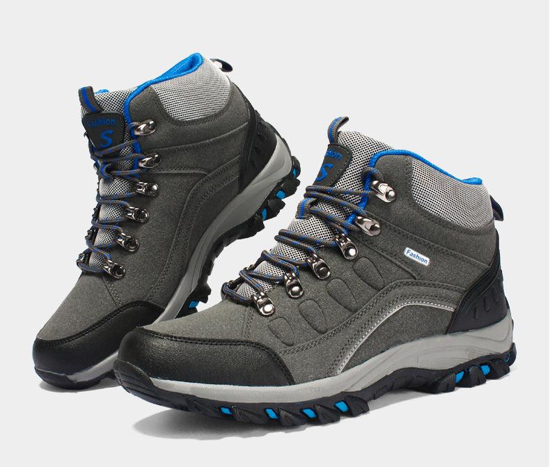 Comfortable Men's Winter Hiking Boots with Warm Plush Lining