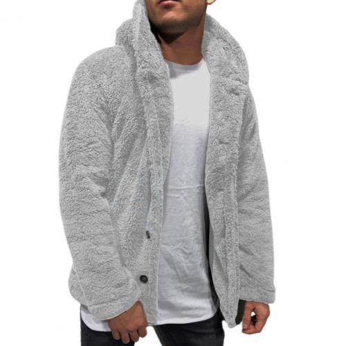 Unisex Plush Hooded Winter Jacket: Thick Warm Casual Coat