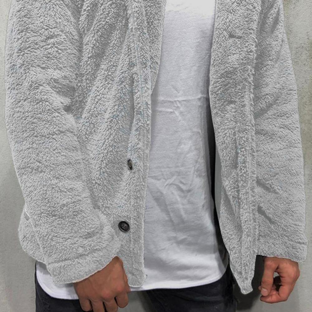 Unisex Plush Hooded Winter Jacket: Thick Warm Casual Coat
