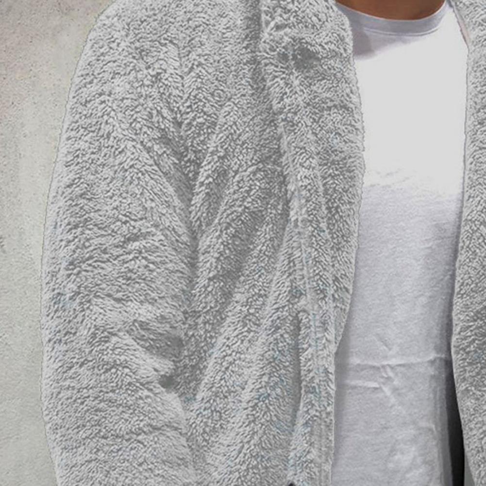 Unisex Plush Hooded Winter Jacket: Thick Warm Casual Coat