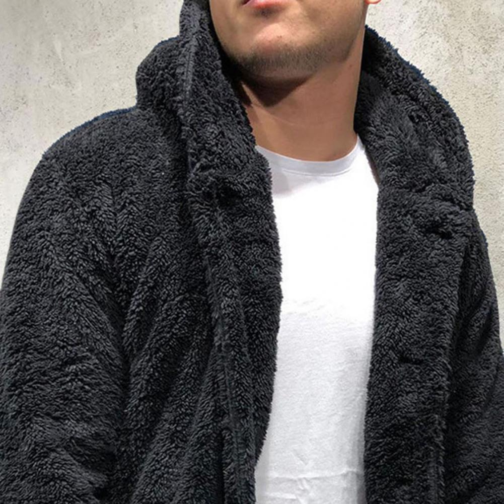 Unisex Plush Hooded Winter Jacket: Thick Warm Casual Coat