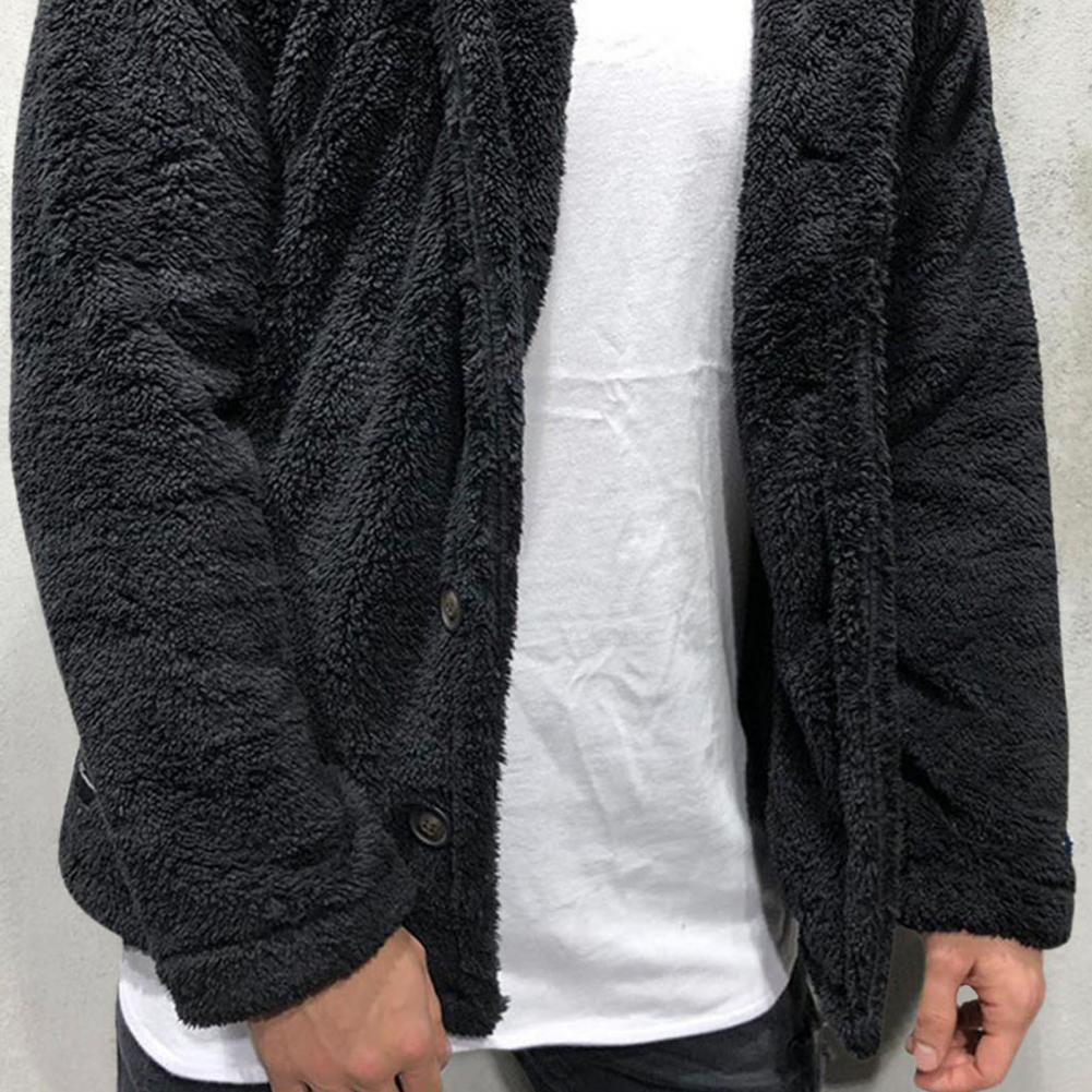 Unisex Plush Hooded Winter Jacket: Thick Warm Casual Coat