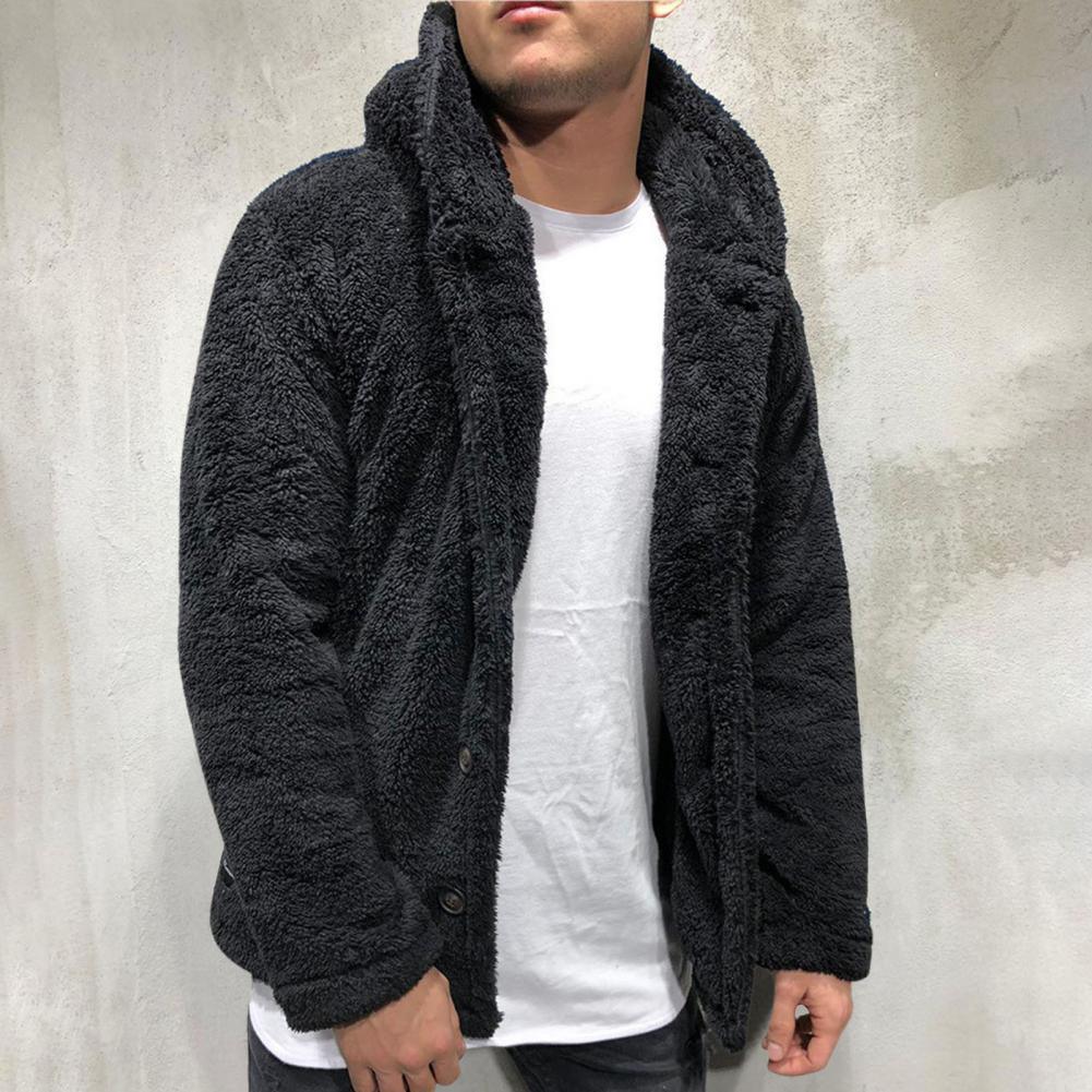 Unisex Plush Hooded Winter Jacket: Thick Warm Casual Coat
