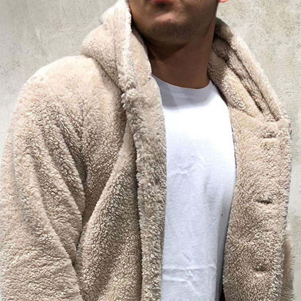 Unisex Plush Hooded Winter Jacket: Thick Warm Casual Coat