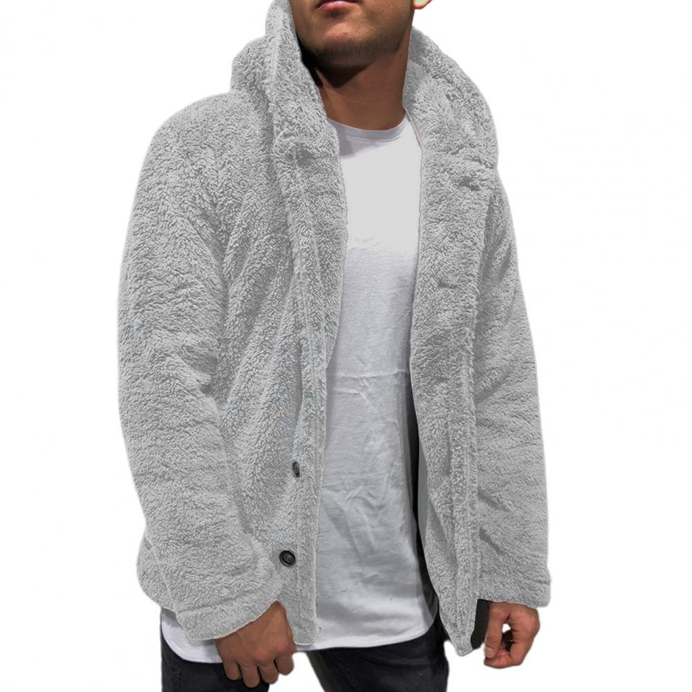 Unisex Plush Hooded Winter Jacket: Thick Warm Casual Coat