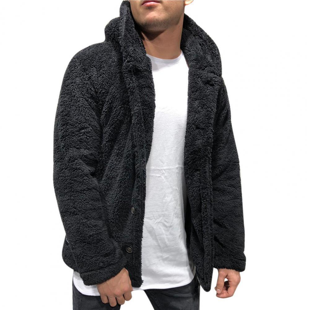 Unisex Plush Hooded Winter Jacket: Thick Warm Casual Coat