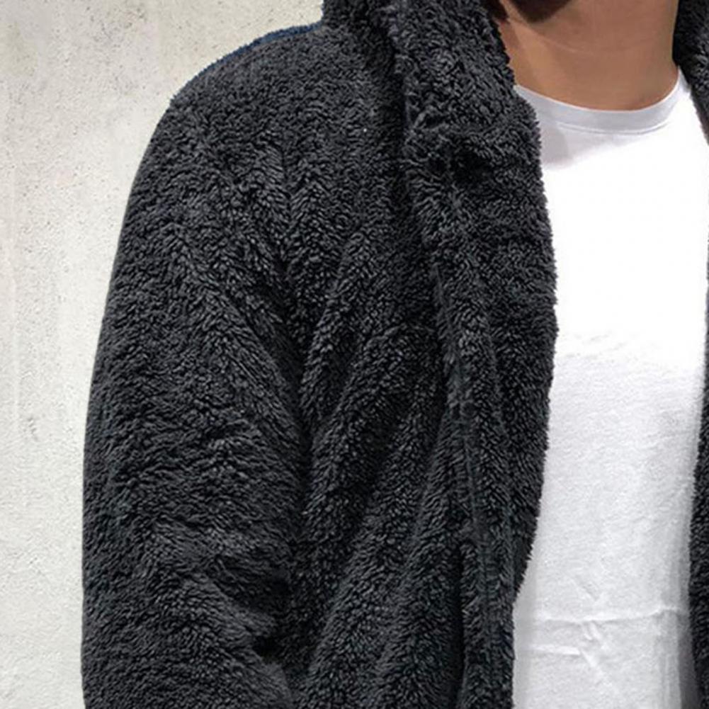 Unisex Plush Hooded Winter Jacket: Thick Warm Casual Coat