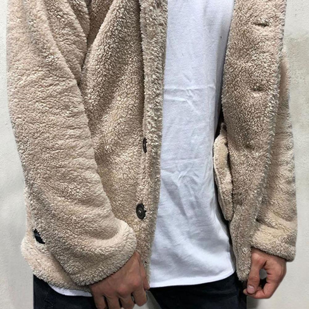 Unisex Plush Hooded Winter Jacket: Thick Warm Casual Coat