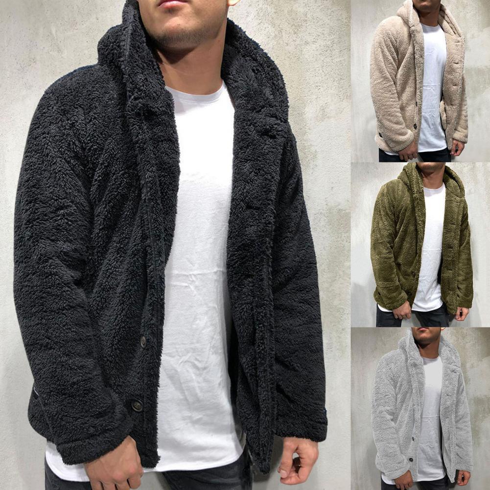 Unisex Plush Hooded Winter Jacket: Thick Warm Casual Coat