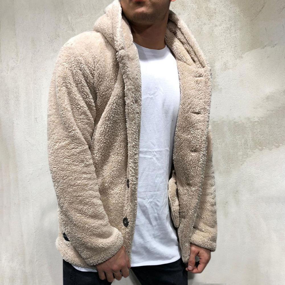 Unisex Plush Hooded Winter Jacket: Thick Warm Casual Coat