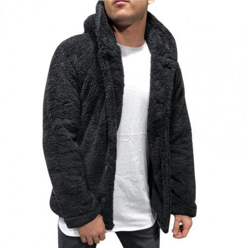Unisex Plush Hooded Winter Jacket: Thick Warm Casual Coat