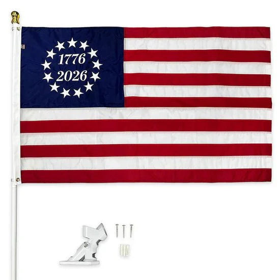Commemorative Betsy Ross Flag Kit (Flag, Pole, Bracket)