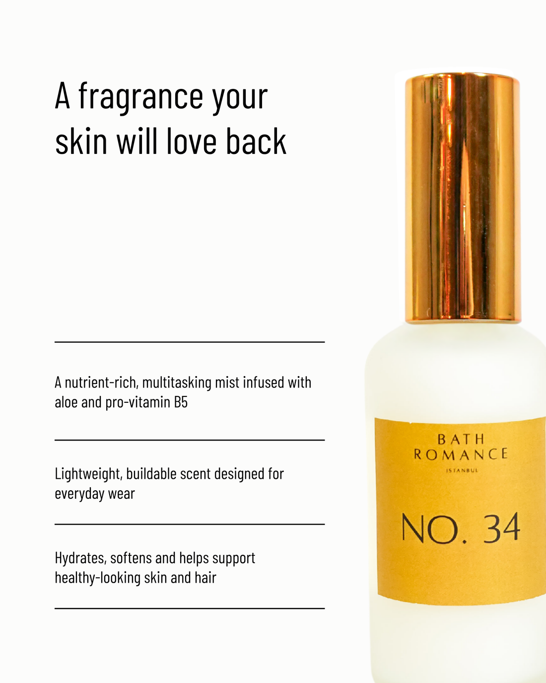 no. 34 - conditioning hair + body mist