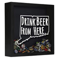 Connecticut Drink Beer From Here Beer Cap Shadow Box