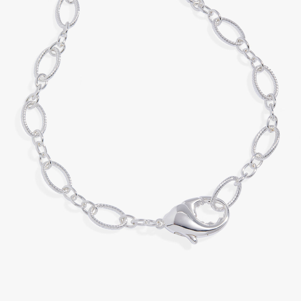 Chunky Lobster Claw Convertible Wrap Necklace and Layered Bracelet