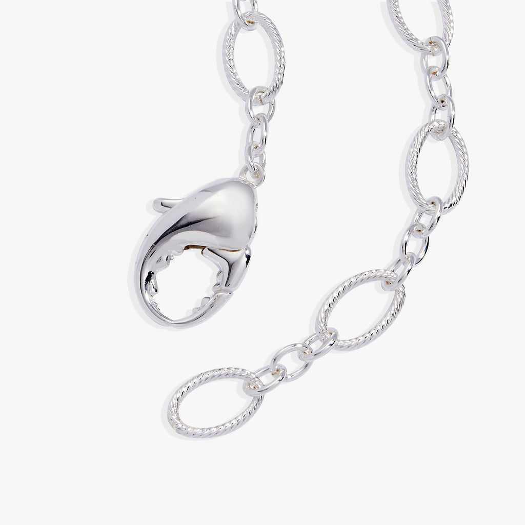 Chunky Lobster Claw Convertible Wrap Necklace and Layered Bracelet
