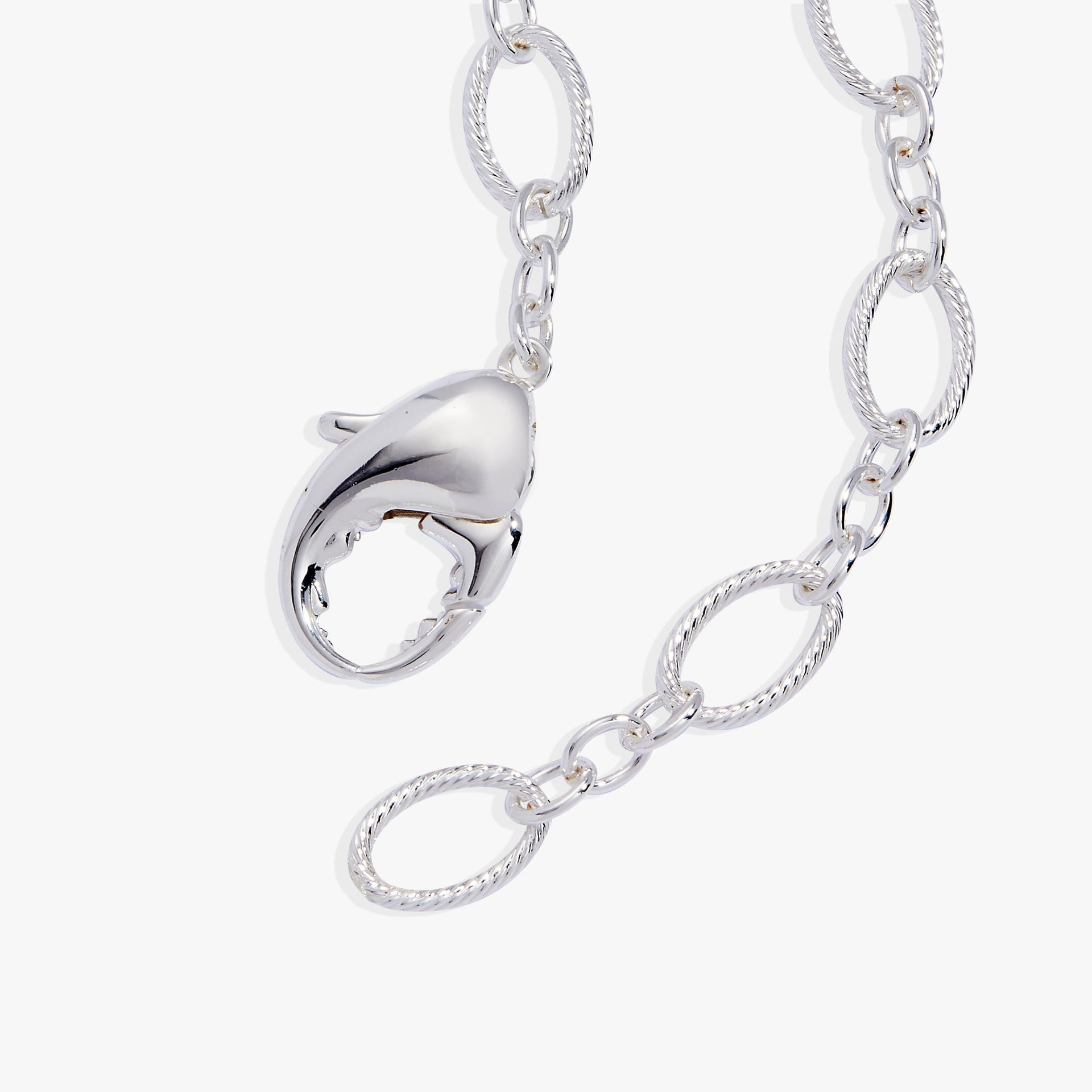 Chunky Lobster Claw Convertible Wrap Necklace and Layered Bracelet