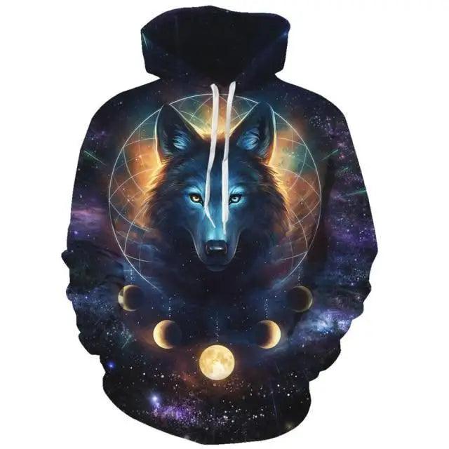 3D Graphic Print Unisex Hoodie Sweatshirt for Casual Party Wear