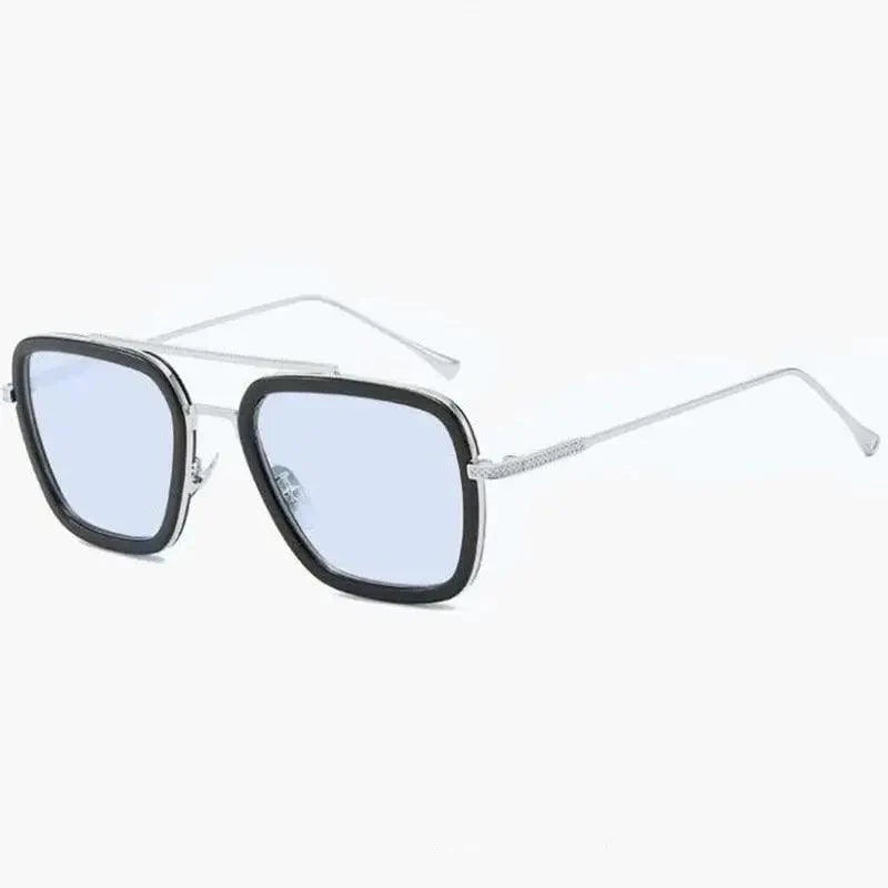 Gold Frame Aviator Square Sunglasses Vintage Retro Style