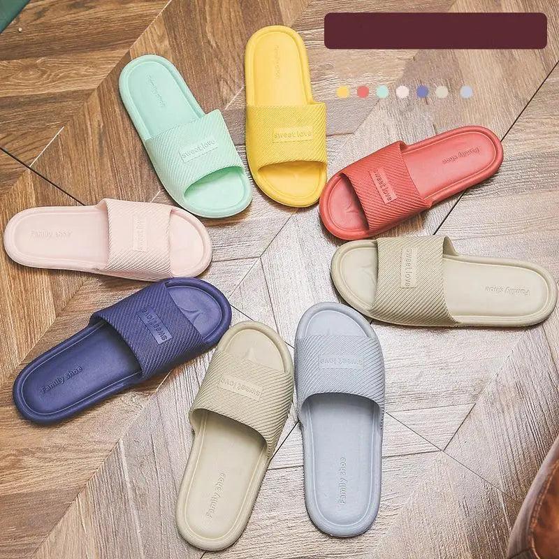 Non-Slip Massage House Slippers - Soft Casual Flip Flops