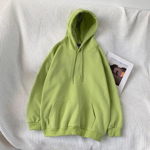 Unisex Solid Color Crewneck Sweatshirt Long Sleeve Pullover Top