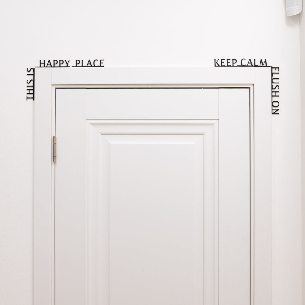 Custom Wooden Corner Wall Quote - Minimalist Modern Text Art