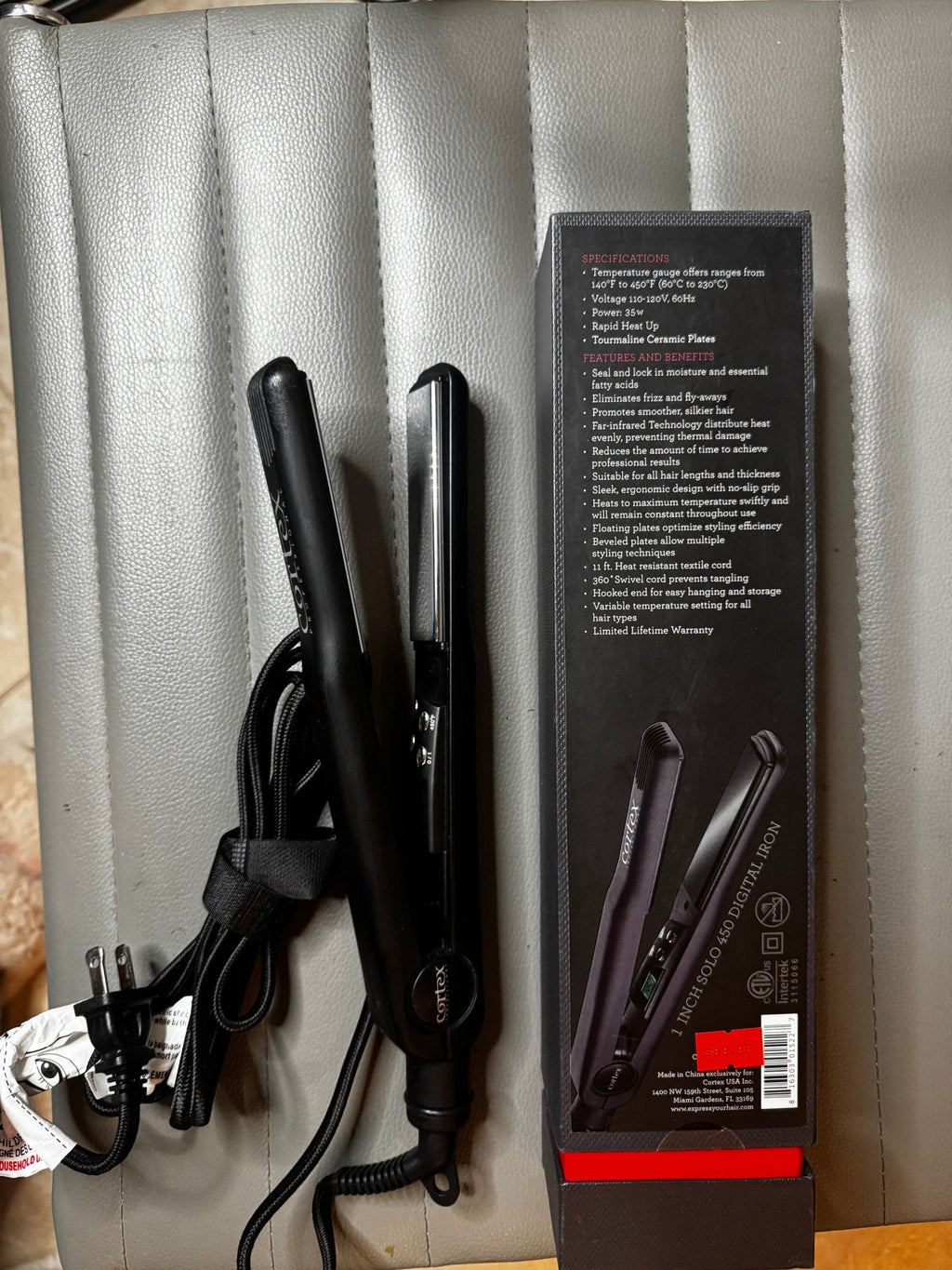 1-Inch Ceramic Flat Iron for Smooth, Versatile Hair Styling