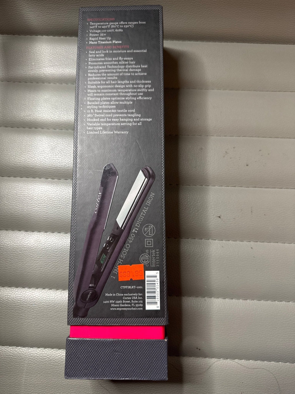 1-Inch Titanium Flat Iron for Precise Professional Styling