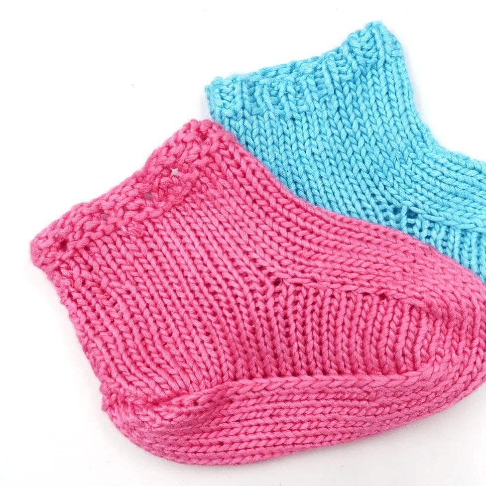 Cotton Candy Baby Booties Knitting Pattern (3-24 Months)