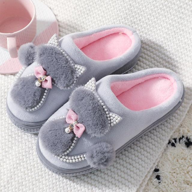 Cute Women’s Memory Foam Slippers - Cozy Warm Indoor House Shoes